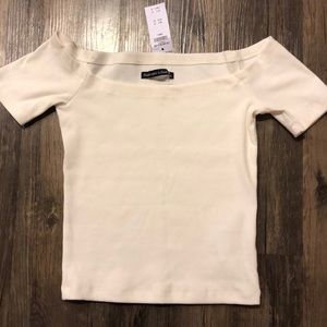 Abercrombie & Fitch Ribbed Off-The-Shoulder Top